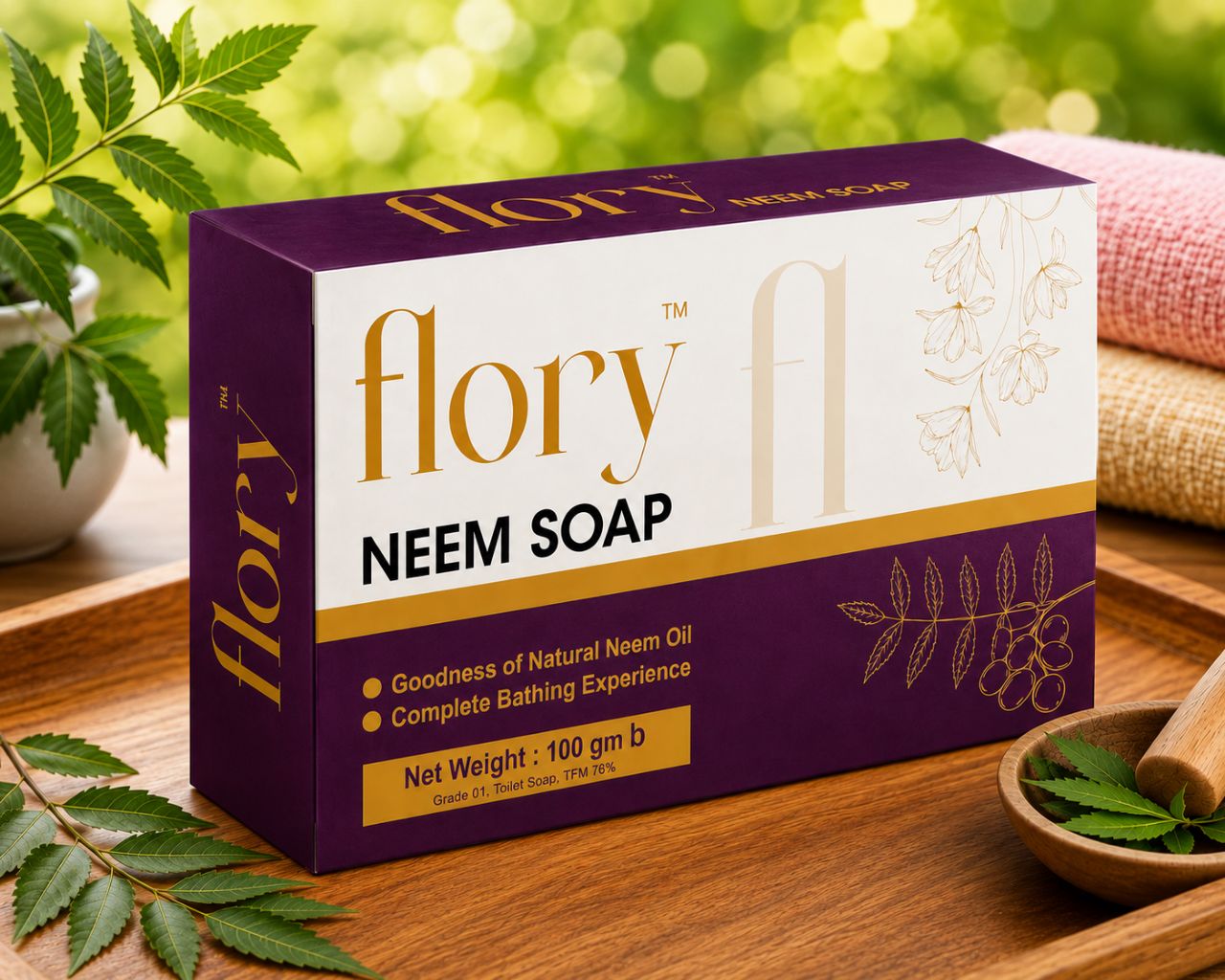 ফ্লোরি নিম সাবান ১০০গ্রাম - Flory Neem Soap 100g